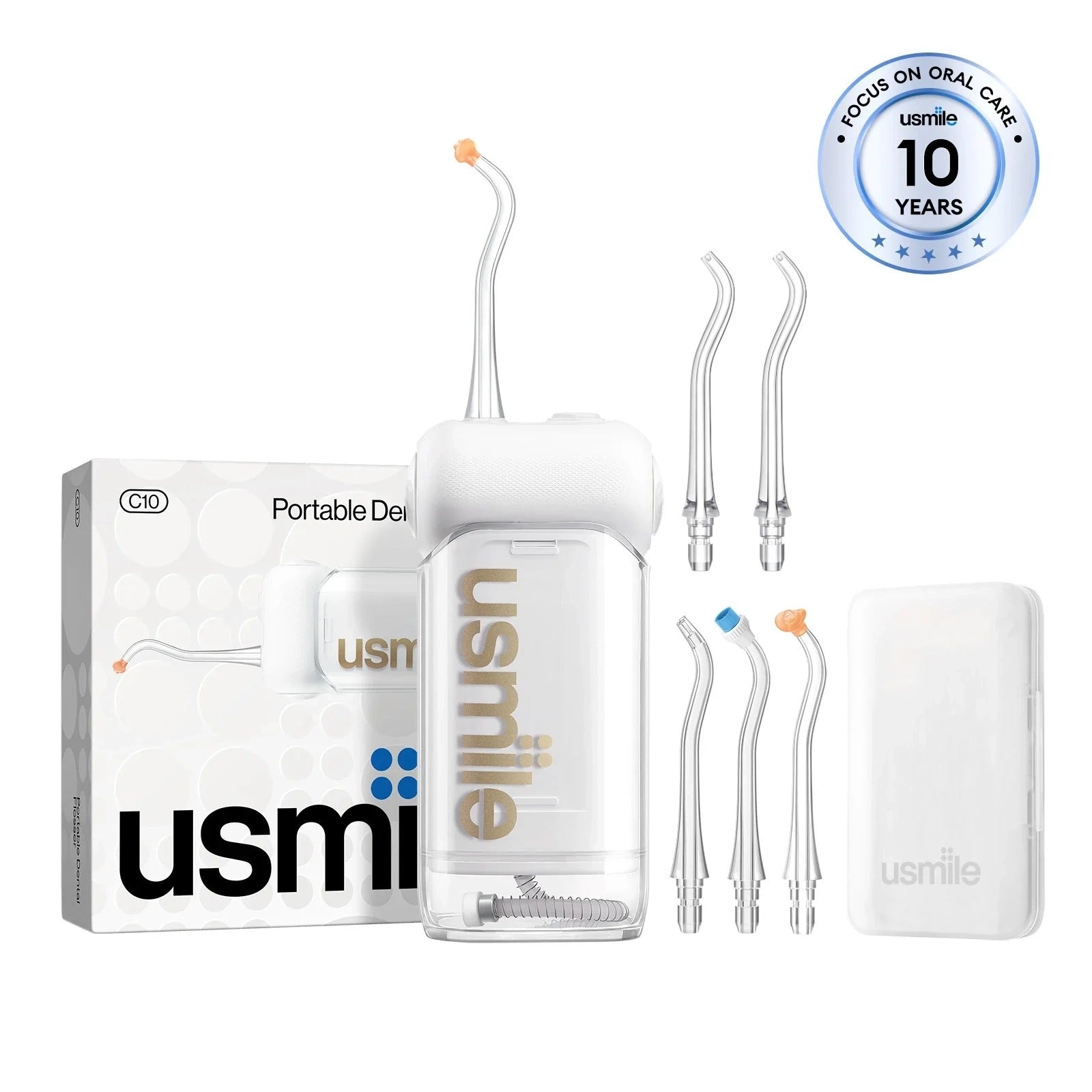 usmile C10 Dental Flosser x extra Replacement Dual-Flow Nozzle