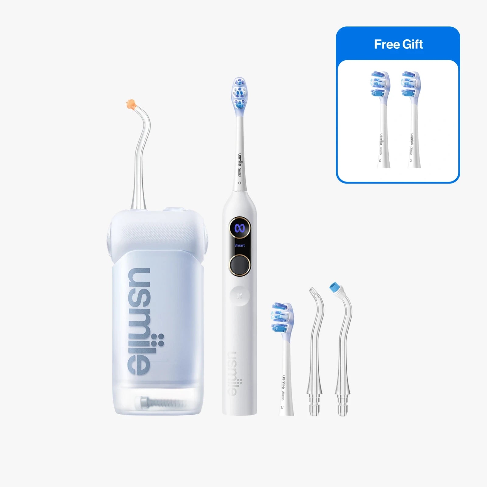 usmile Y20 PRO AI Toothbrush x C10 Water Flosser